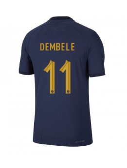 Billige Frankrike Ousmane Dembele #11 Hjemmedrakt VM 2022 Kortermet